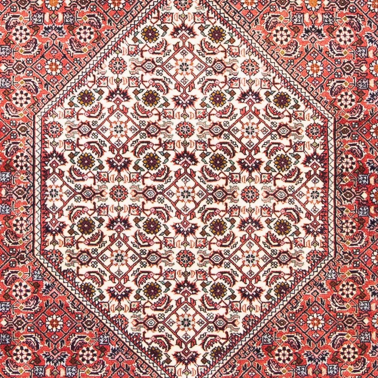 Persisk tæppe - Bijar - 174 x 108 cm - lysrød