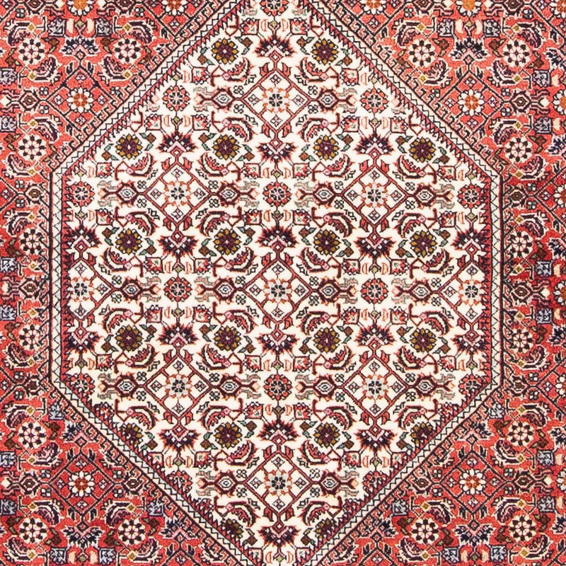 Persisk tæppe - Bijar - 174 x 108 cm - lysrød
