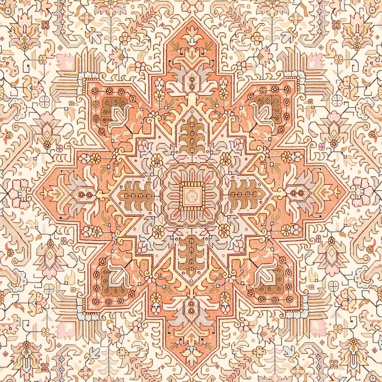 Persisk tæppe - Tabriz - Royal - 305 x 202 cm - beige