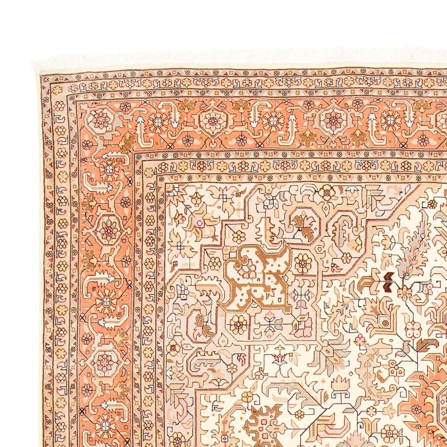 Persisk tæppe - Tabriz - Royal - 305 x 202 cm - beige