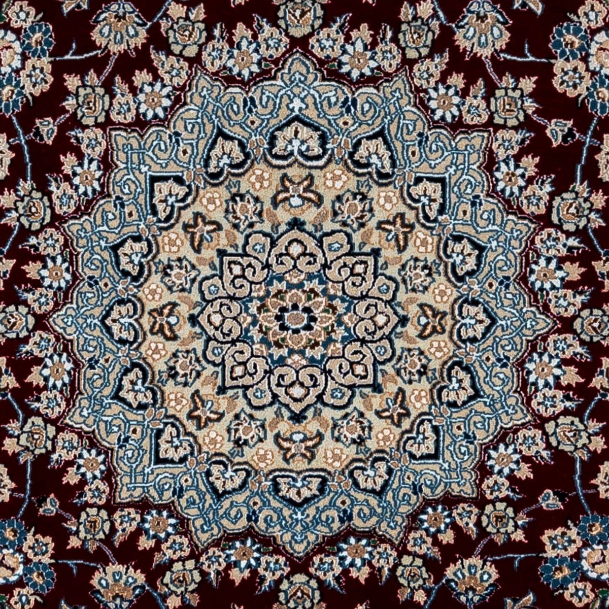 Persisk tæppe - Nain - Royal - 337 x 240 cm - mørkerød