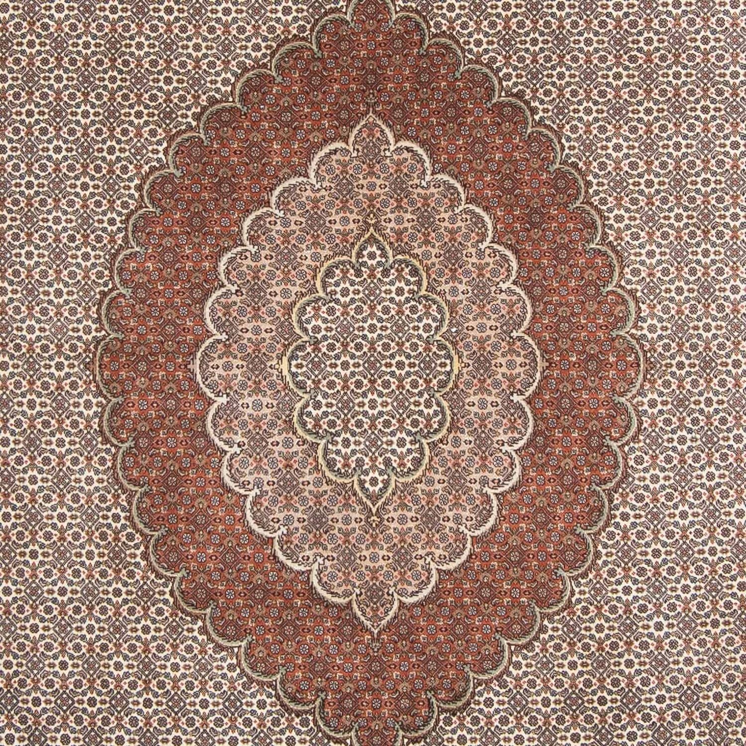 Persisk tæppe - Tabriz - 300 x 200 cm - lys brun