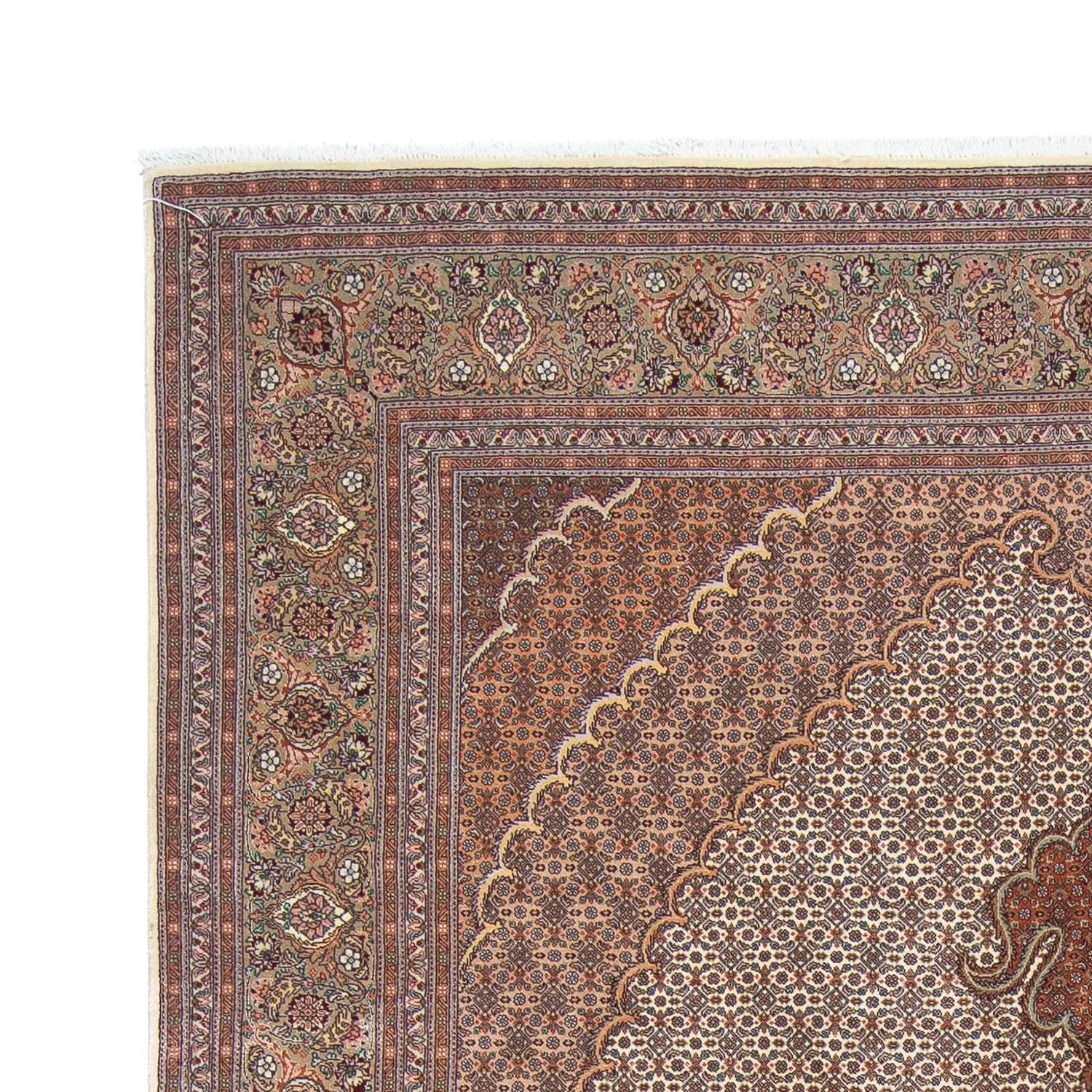 Persisk tæppe - Tabriz - 300 x 200 cm - lys brun