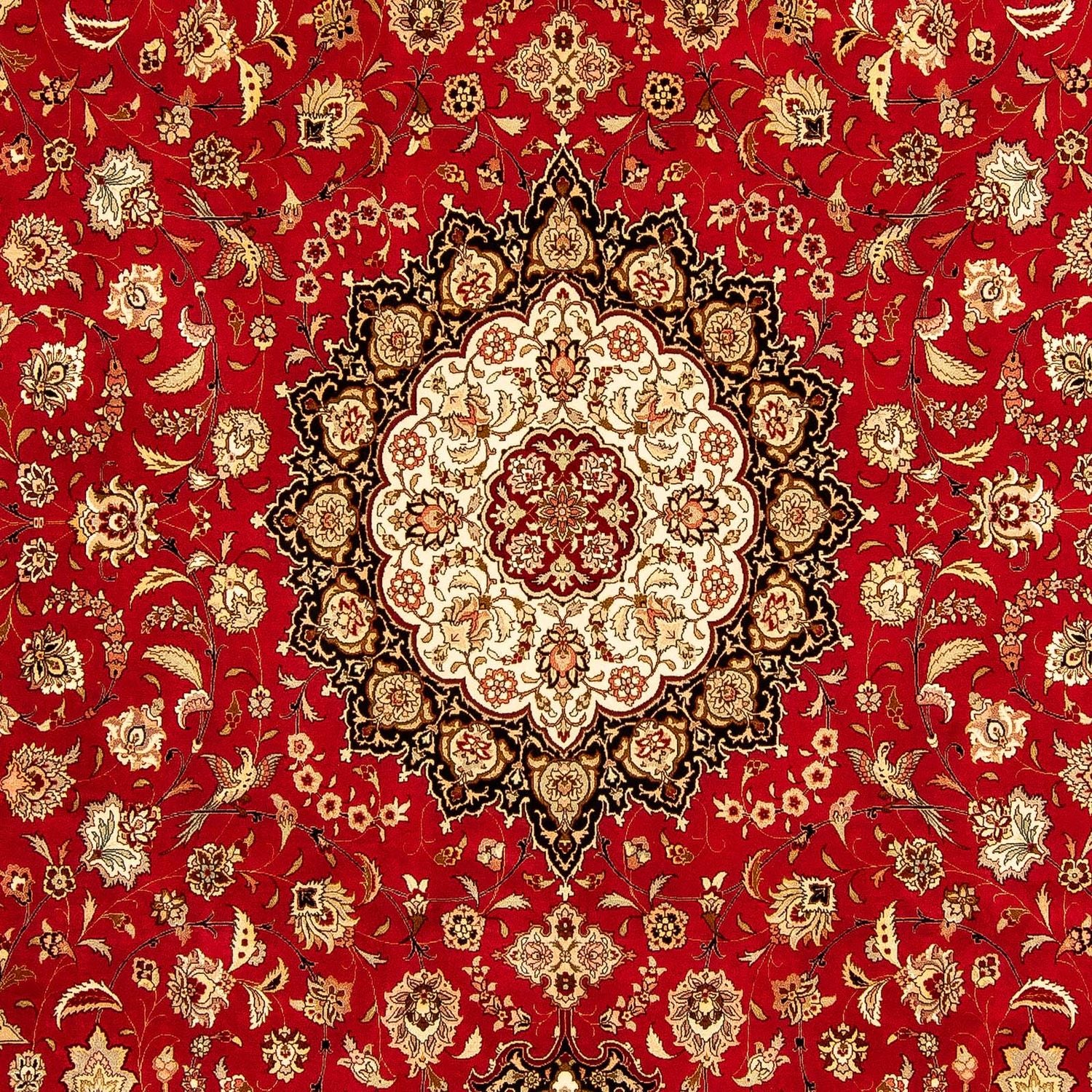 Persisk tæppe - Tabriz - Royal - 350 x 253 cm - rød