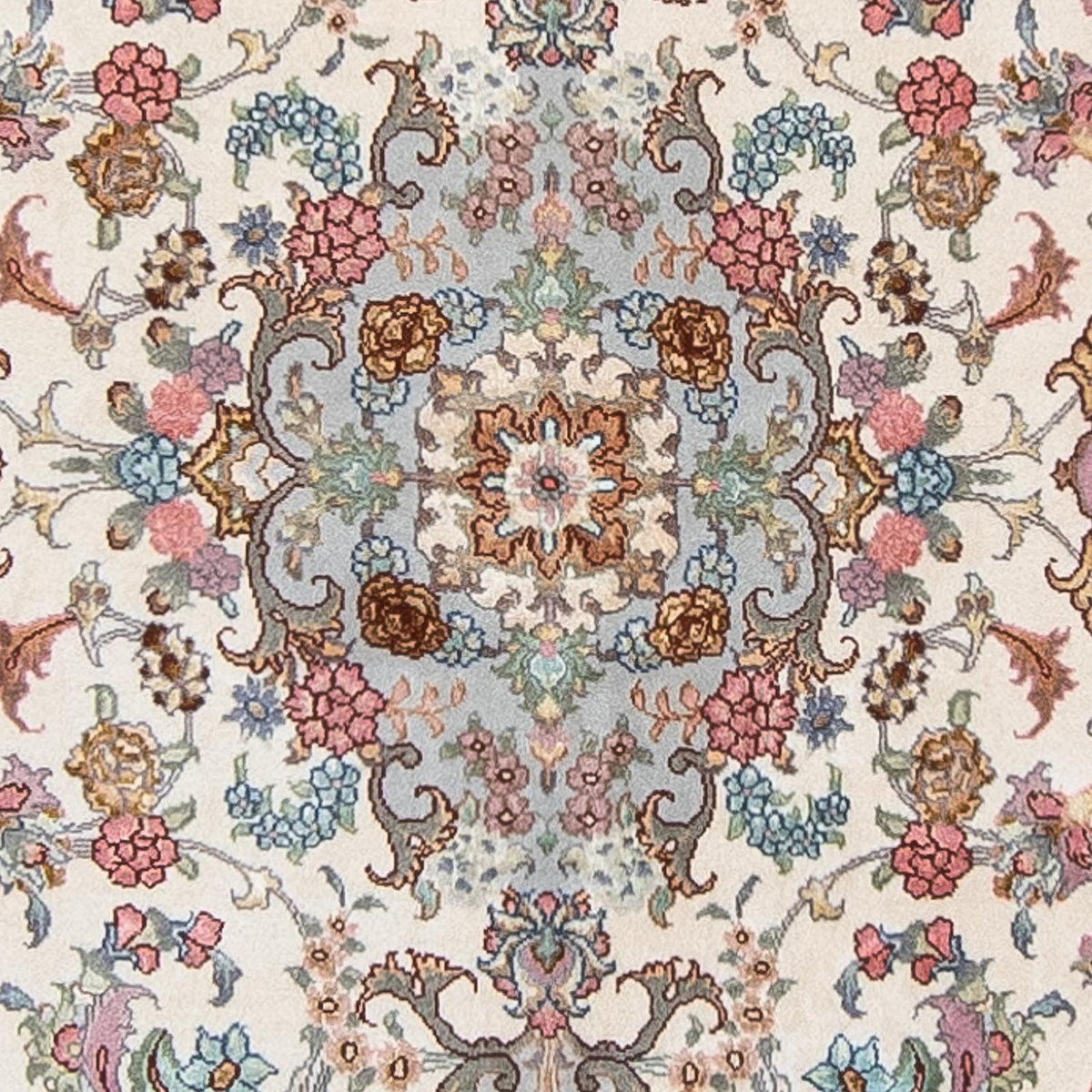 Løber Persisk tæppe - Tabriz - Royal - 356 x 90 cm - beige