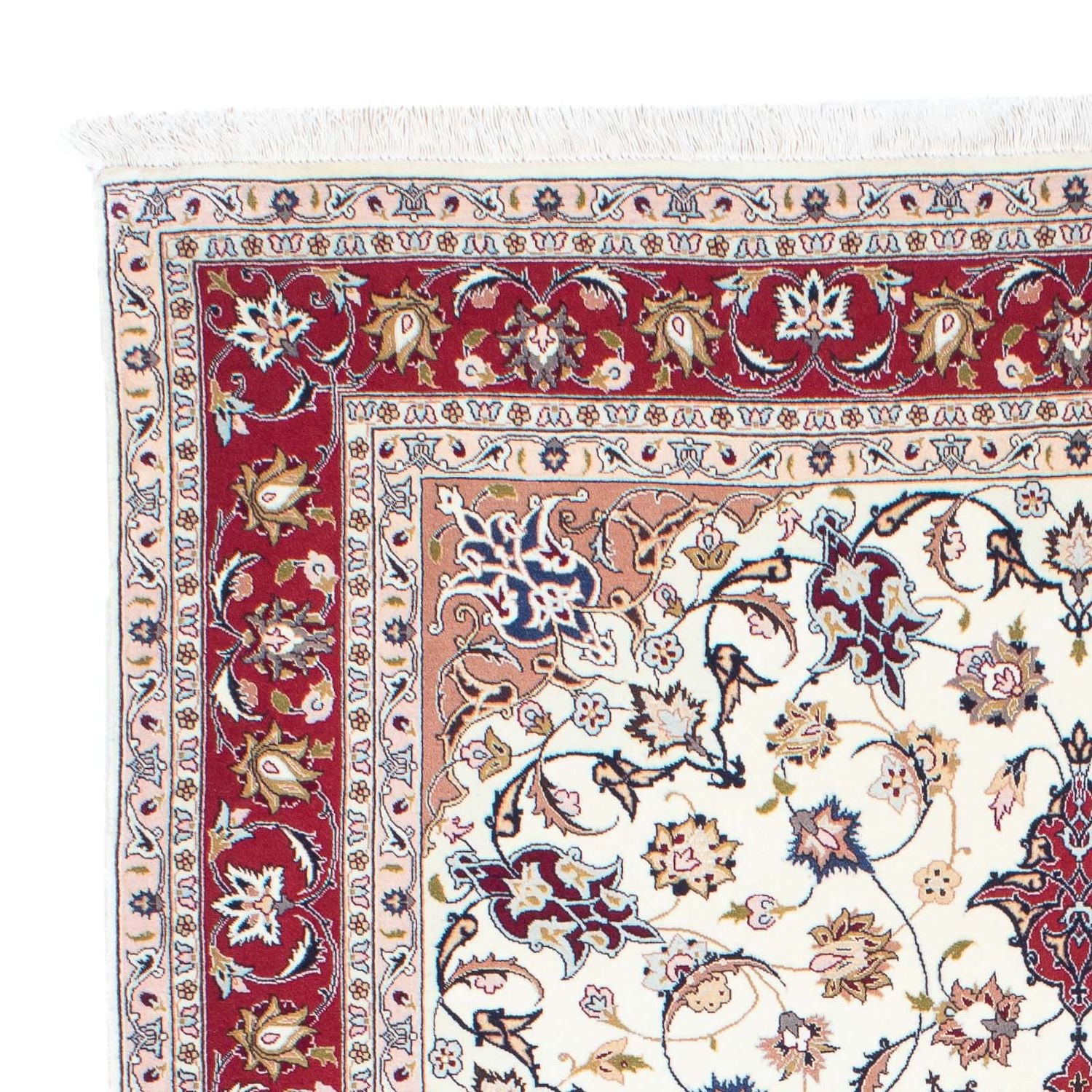 Persisk tæppe - Tabriz - Royal - 197 x 151 cm - beige