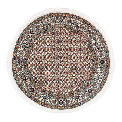 Persisk tæppe - Tabriz - Royal rundt  - 151 x 151 cm - beige