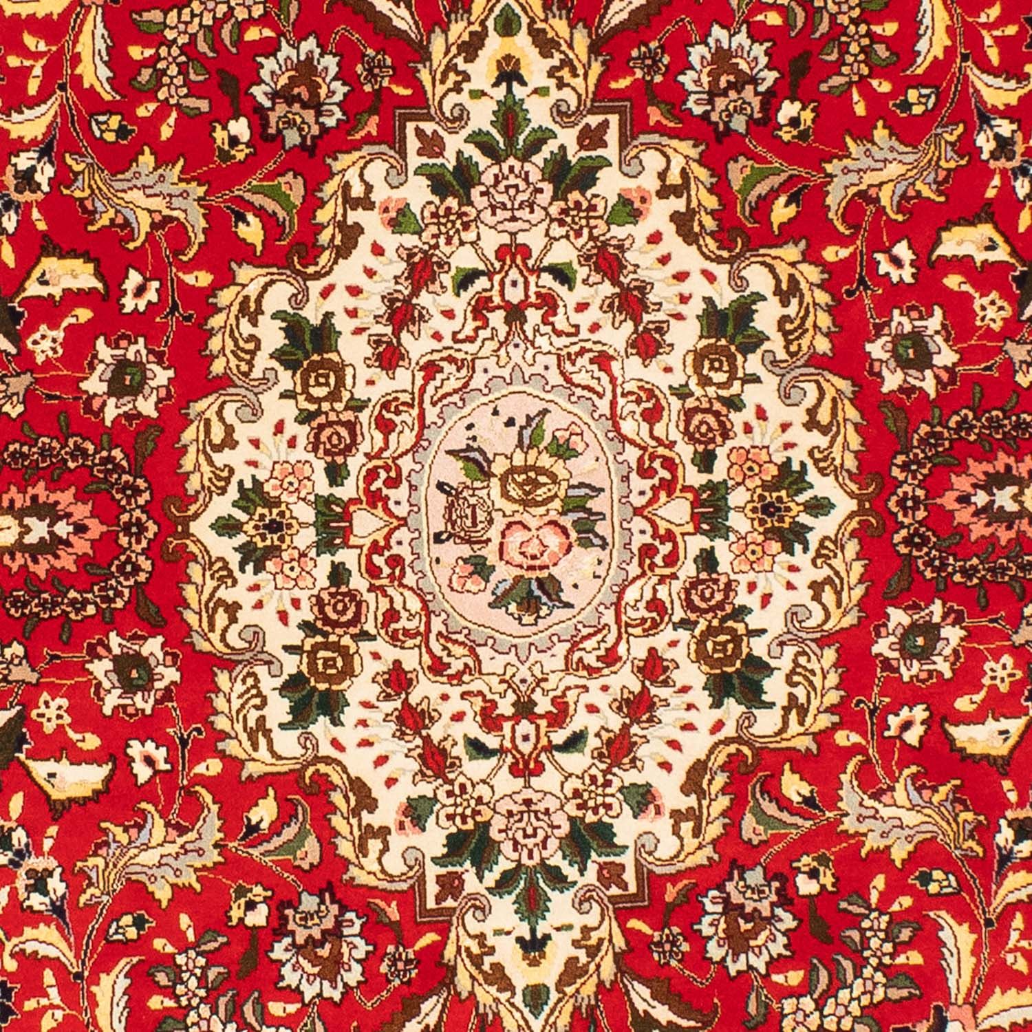 Persisk tæppe - Tabriz - Royal oval  - 200 x 130 cm - rød