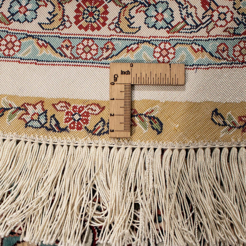 Orientalsk tæppe - Hereke rundt  - 215 x 215 cm - lys brun