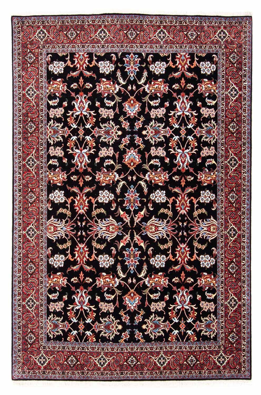 Persisk tæppe - Bijar - 244 x 168 cm - mørkeblå