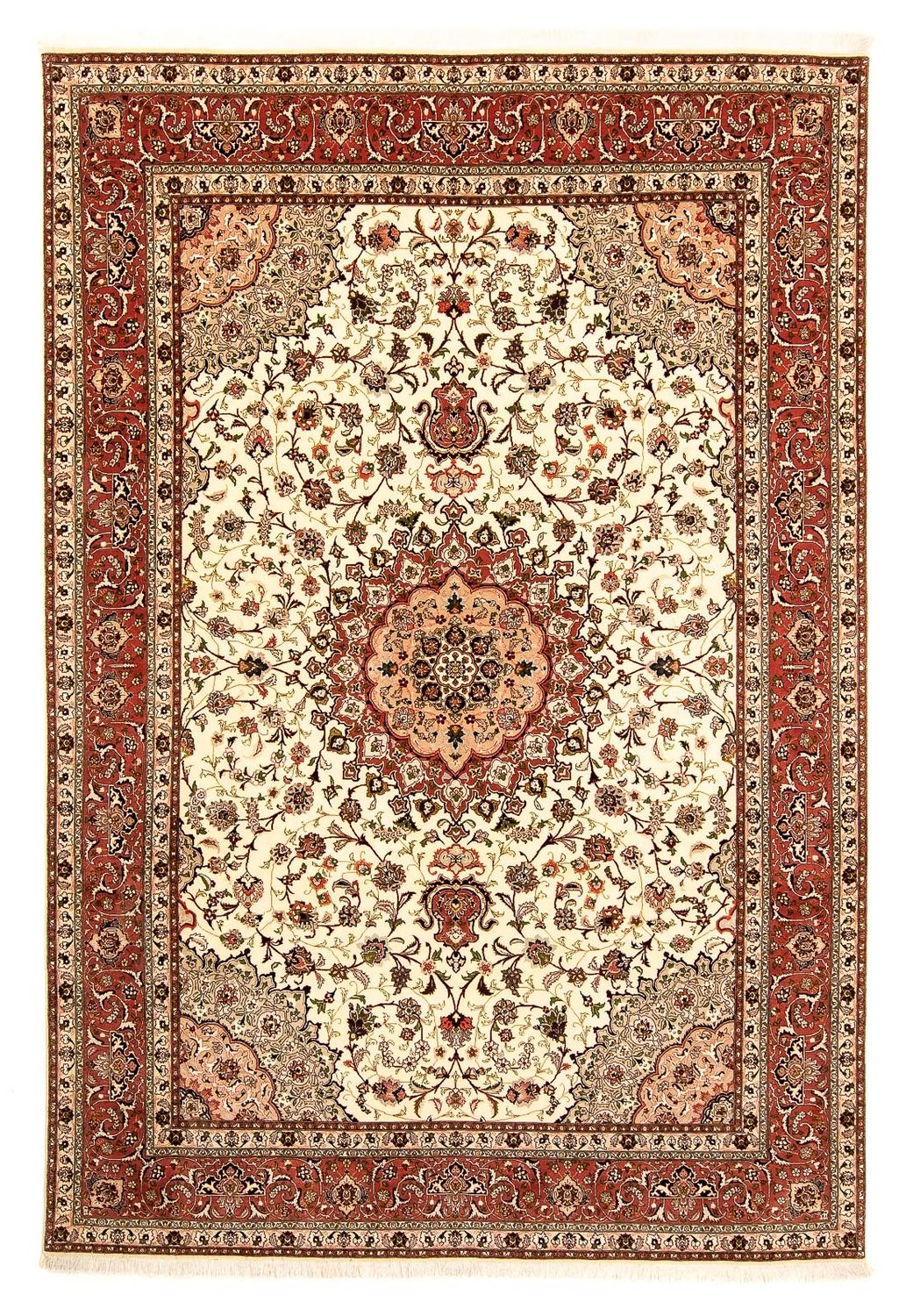 Persisk tæppe - Tabriz - Royal - 359 x 248 cm - beige