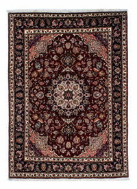 Persisk tæppe - Tabriz - Royal - 214 x 153 cm - mørkerød