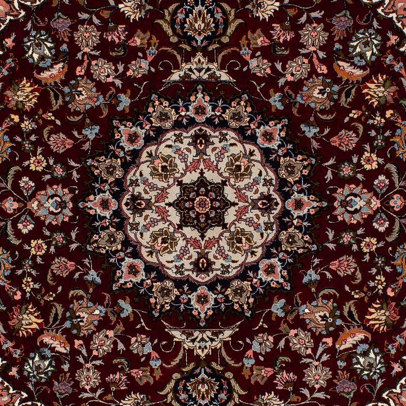 Persisk tæppe - Tabriz - Royal - 214 x 153 cm - mørkerød