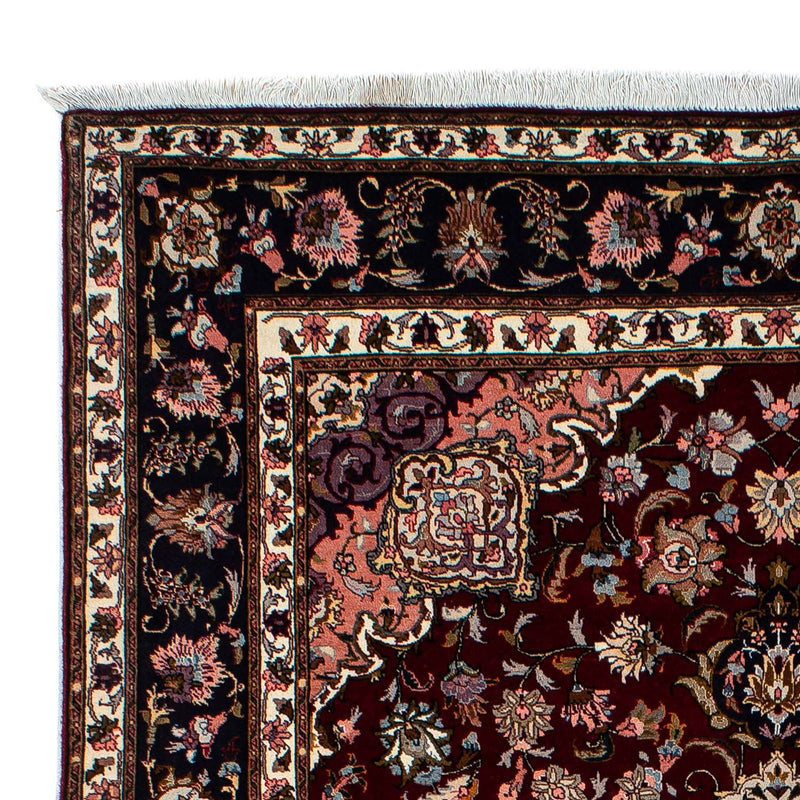 Persisk tæppe - Tabriz - Royal - 214 x 153 cm - mørkerød
