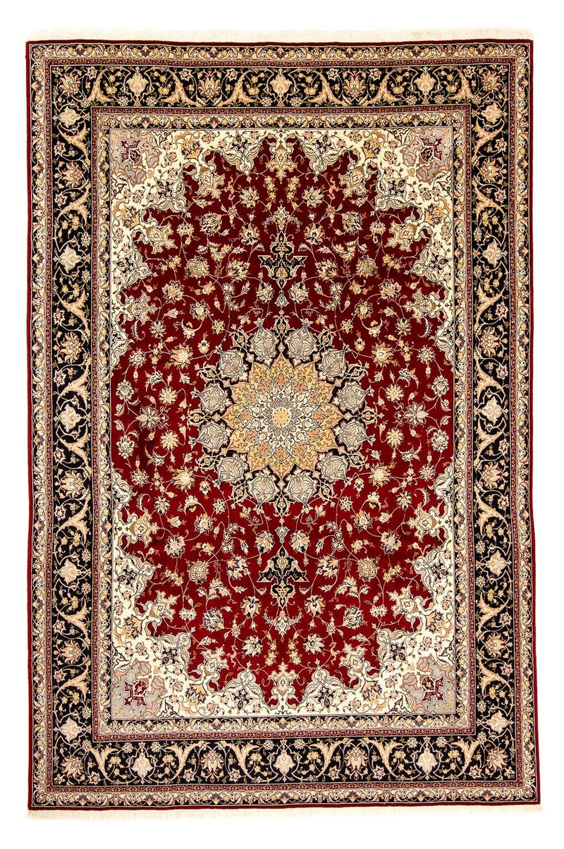 Persisk tæppe - Tabriz - Royal - 352 x 249 cm - mørkerød