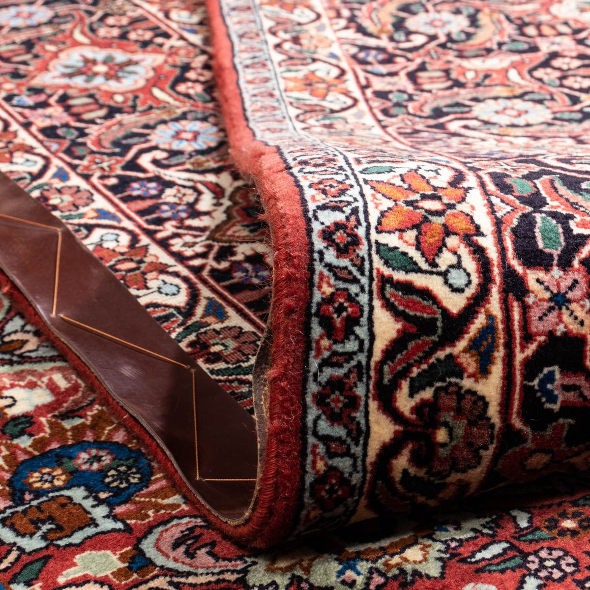 Persisk tæppe - Bijar - Royal - 343 x 255 cm - rød