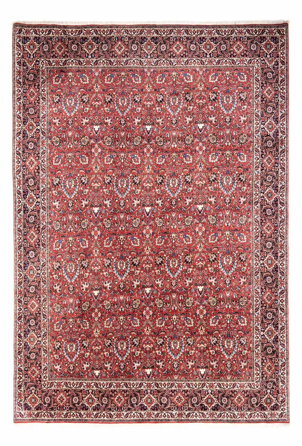 Persisk tæppe - Bijar - Royal - 346 x 250 cm - rød