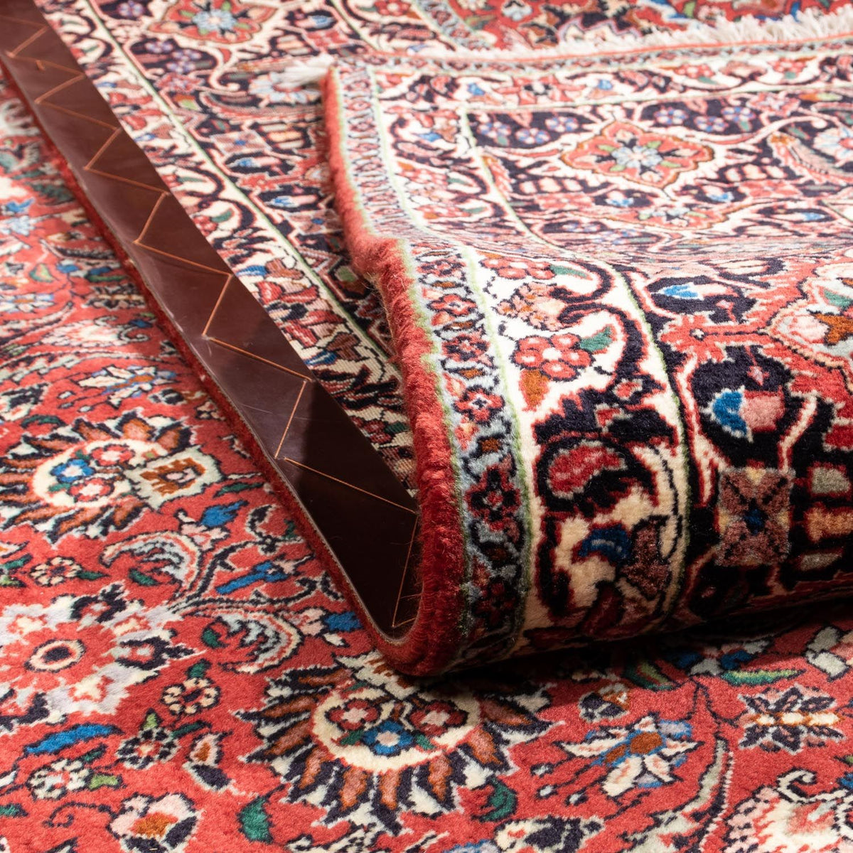 Persisk tæppe - Bijar - Royal - 346 x 250 cm - rød