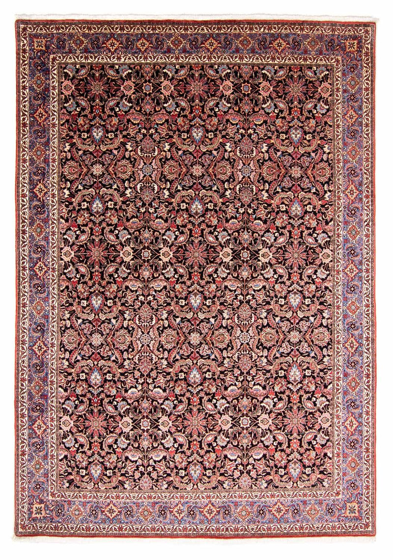 Persisk tæppe - Bijar - 351 x 256 cm - lysrød