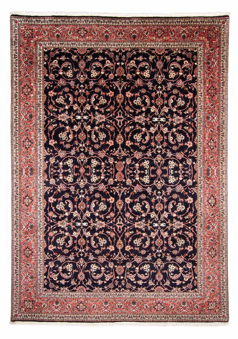 Persisk tæppe - Bijar - 350 x 257 cm - mørkeblå