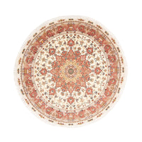 Persisk tæppe - Tabriz - Royal rundt  - 207 x 207 cm - beige