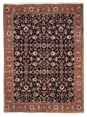 Persisk tæppe - Bijar - 225 x 166 cm - mørkeblå