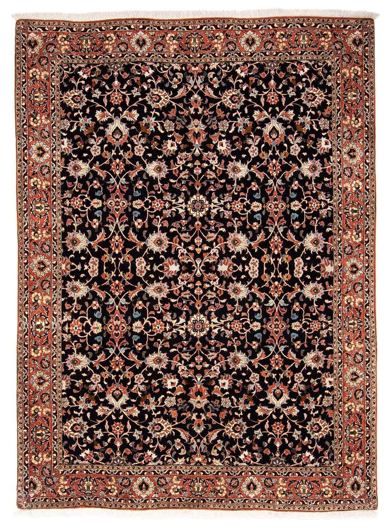 Persisk tæppe - Bijar - 225 x 166 cm - mørkeblå
