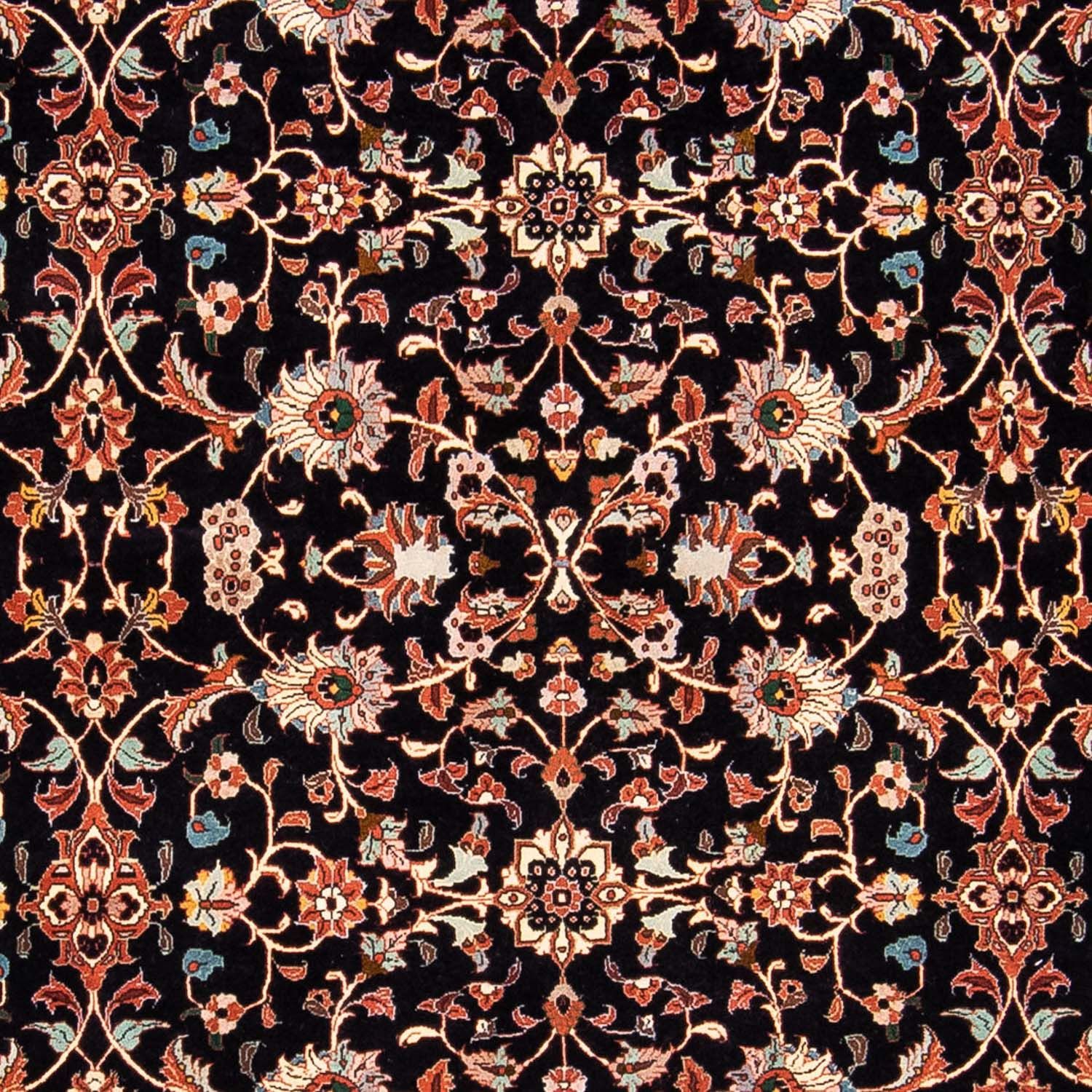 Persisk tæppe - Bijar - 225 x 166 cm - mørkeblå