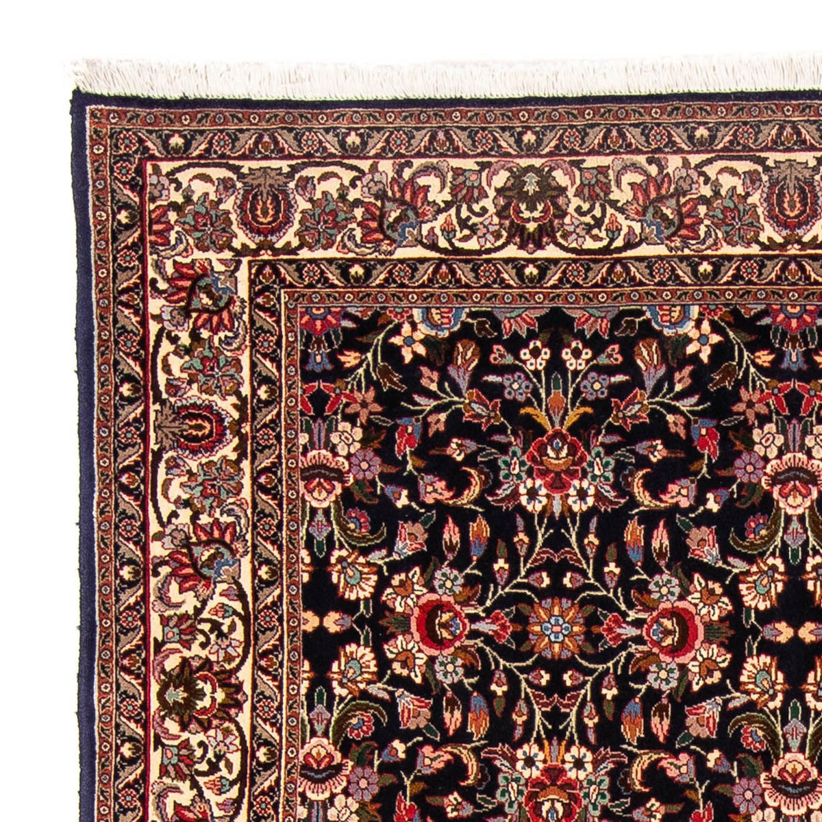 Persisk tæppe - Bijar - 266 x 150 cm - mørkeblå