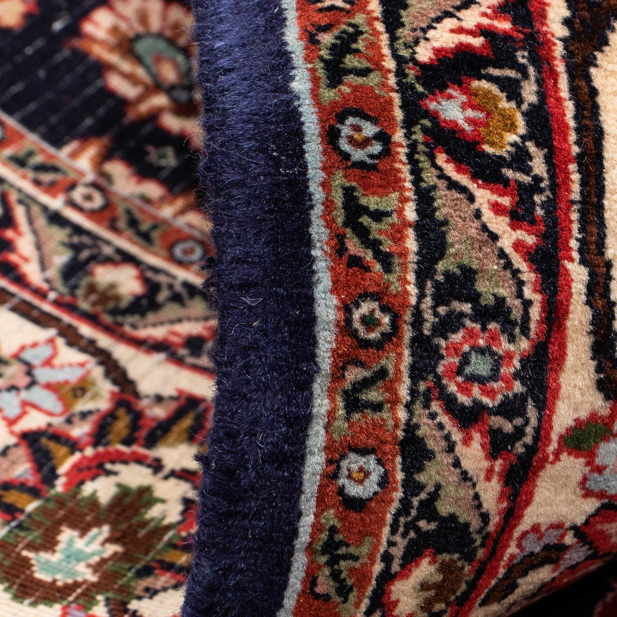 Persisk tæppe - Bijar - 266 x 150 cm - mørkeblå