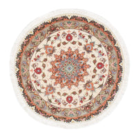 Persisk tæppe - Tabriz - Royal rundt  - 100 x 100 cm - beige