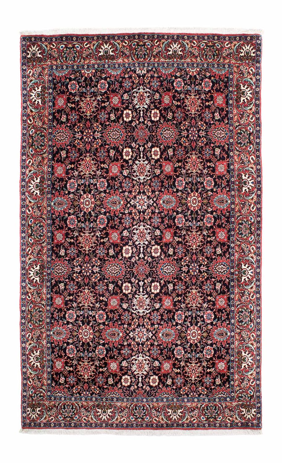 Persisk tæppe - Bijar - 219 x 130 cm - mørkeblå