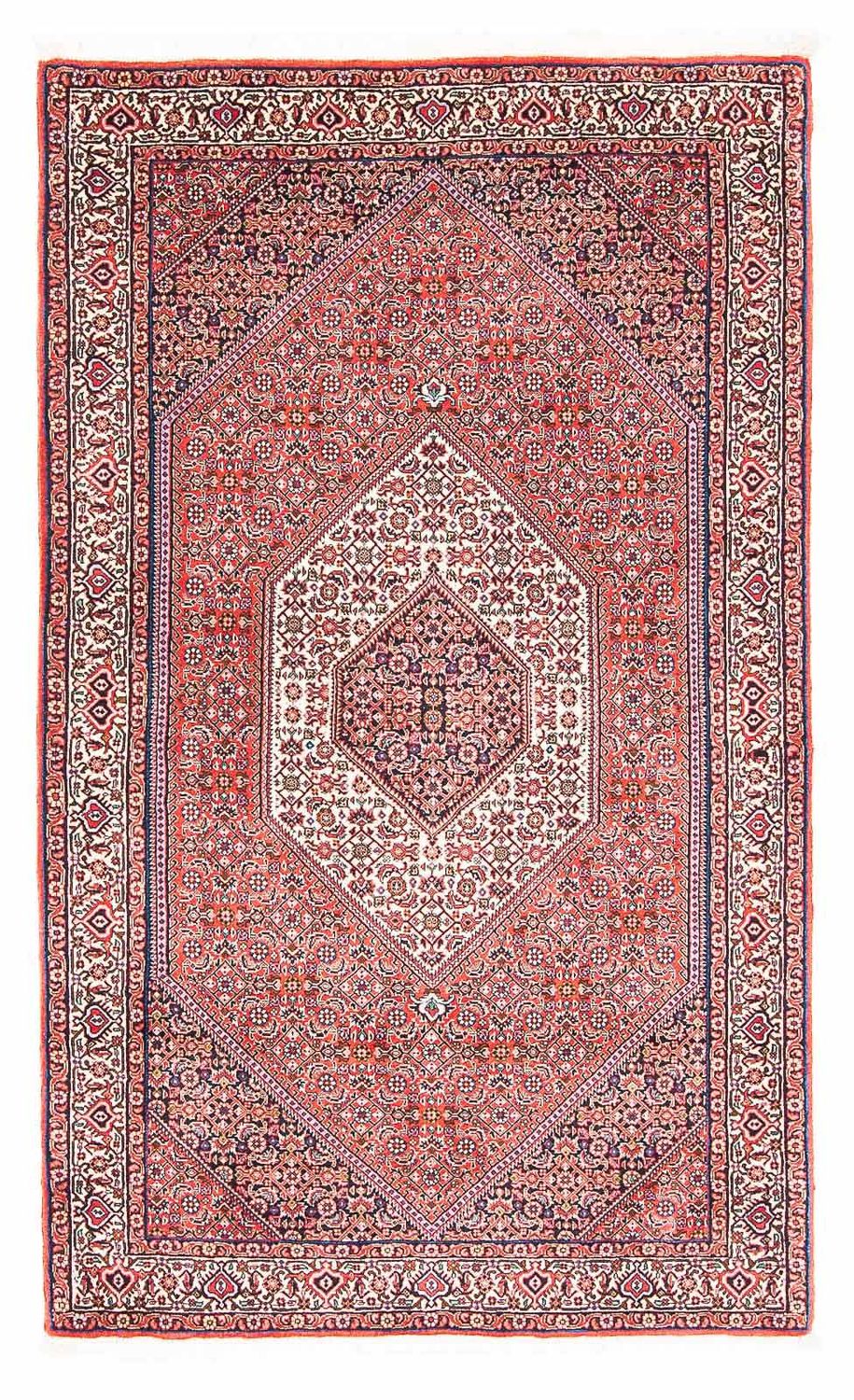 Persisk tæppe - Bijar - 175 x 110 cm - lysrød