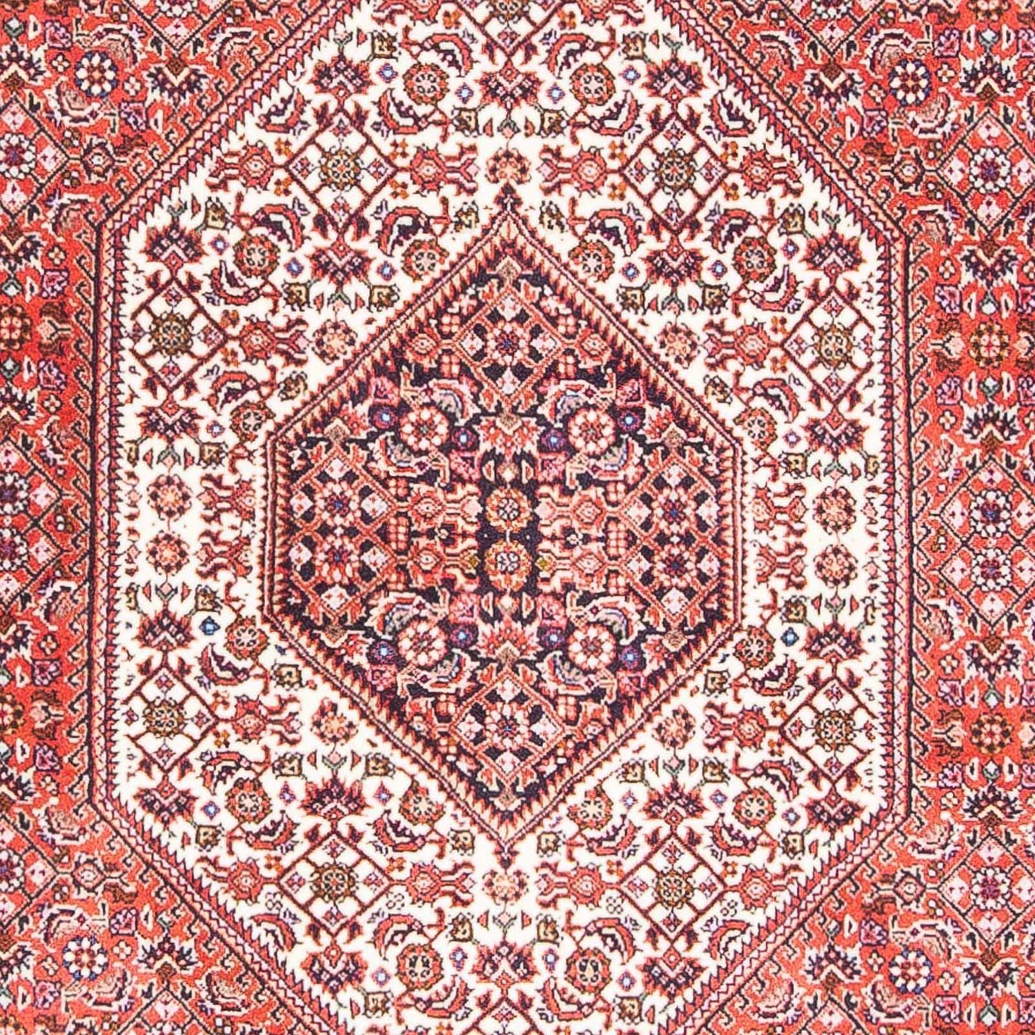 Persisk tæppe - Bijar - 175 x 110 cm - lysrød