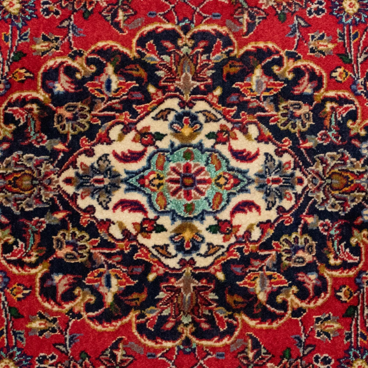 Persisk tæppe - Keshan - 224 x 140 cm - rød