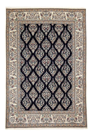 Persisk tæppe - Nain - Premium - 300 x 207 cm - mørkeblå