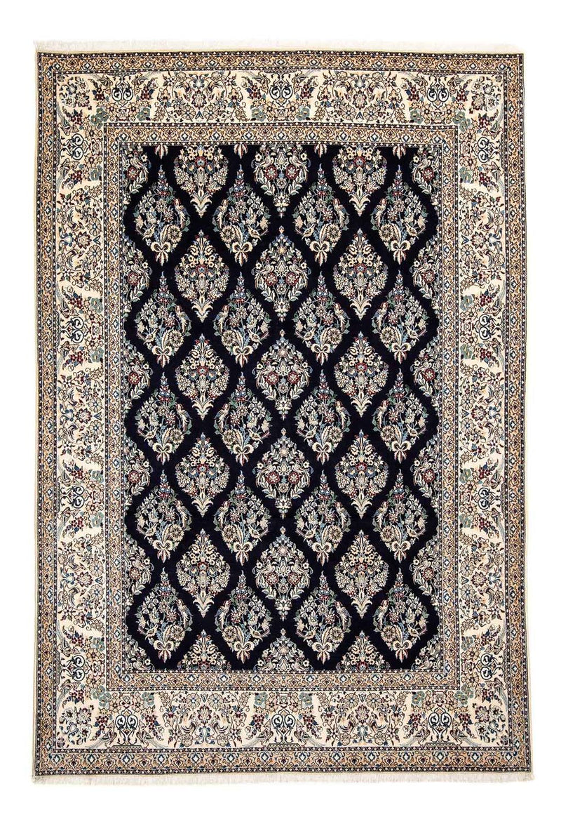 Persisk tæppe - Nain - Premium - 300 x 207 cm - mørkeblå