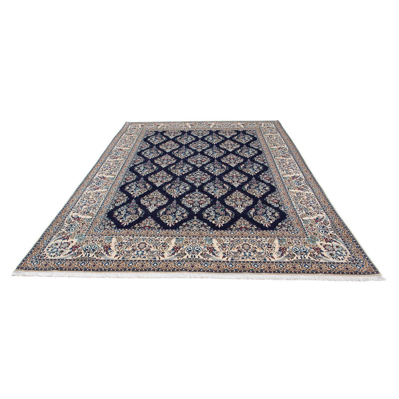 Persisk tæppe - Nain - Premium - 300 x 207 cm - mørkeblå