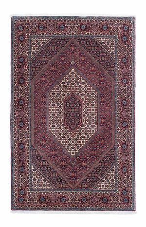 Persisk tæppe - Bijar - 203 x 130 cm - lysrød