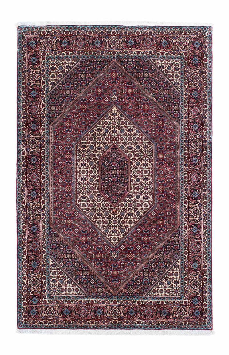 Persisk tæppe - Bijar - 203 x 130 cm - lysrød