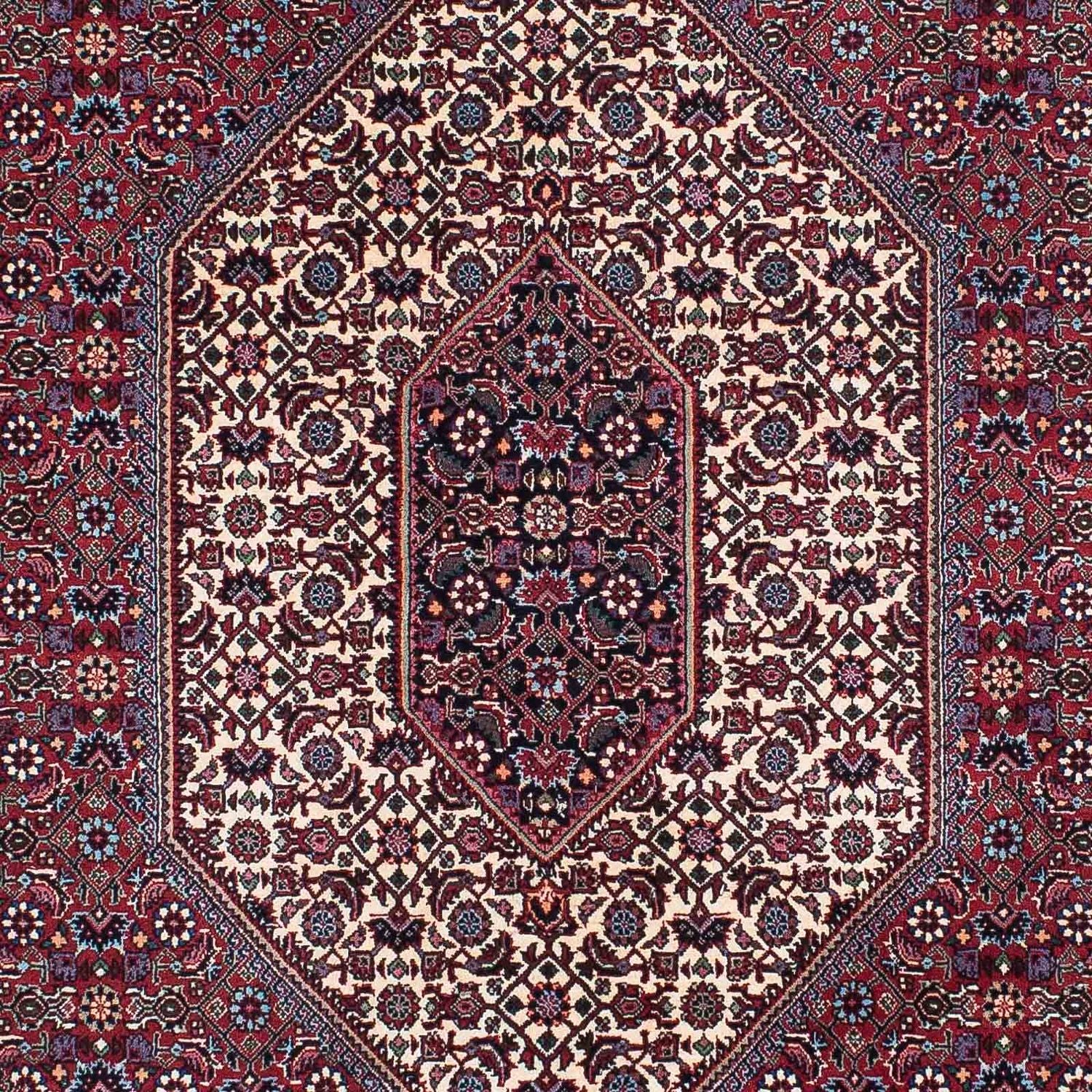 Persisk tæppe - Bijar - 203 x 130 cm - lysrød
