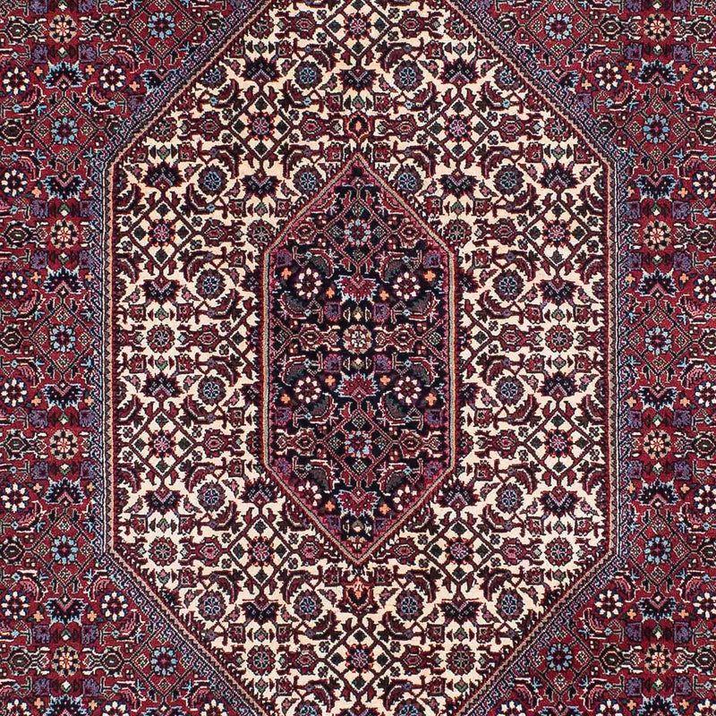 Persisk tæppe - Bijar - 203 x 130 cm - lysrød