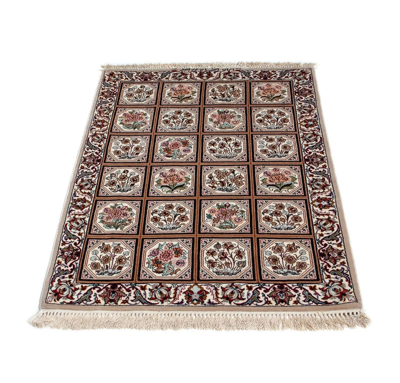 Persisk tæppe - Isfahan - Premium - 103 x 70 cm - lys brun
