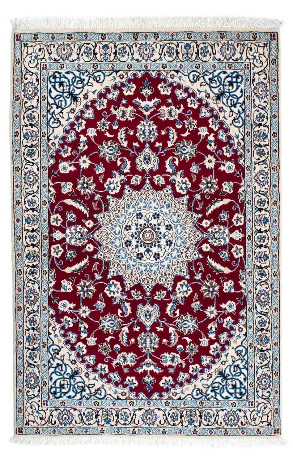 Persisk tæppe - Nain - Royal - 175 x 112 cm - mørkerød