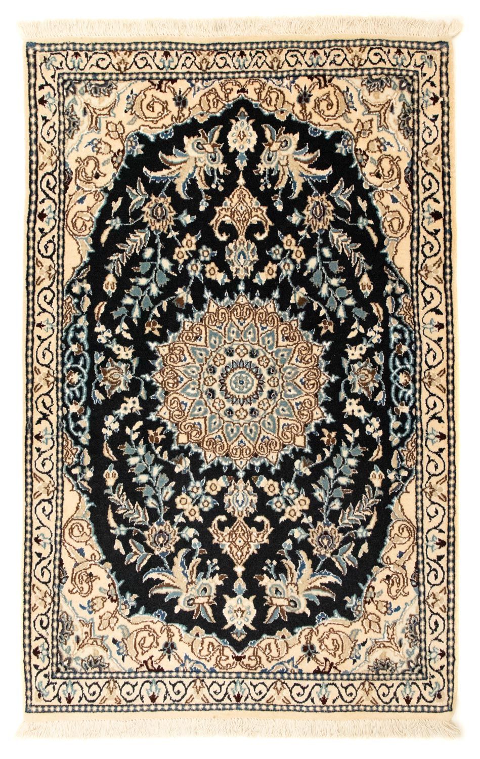 Persisk tæppe - Nain - Royal - 133 x 83 cm - mørkeblå