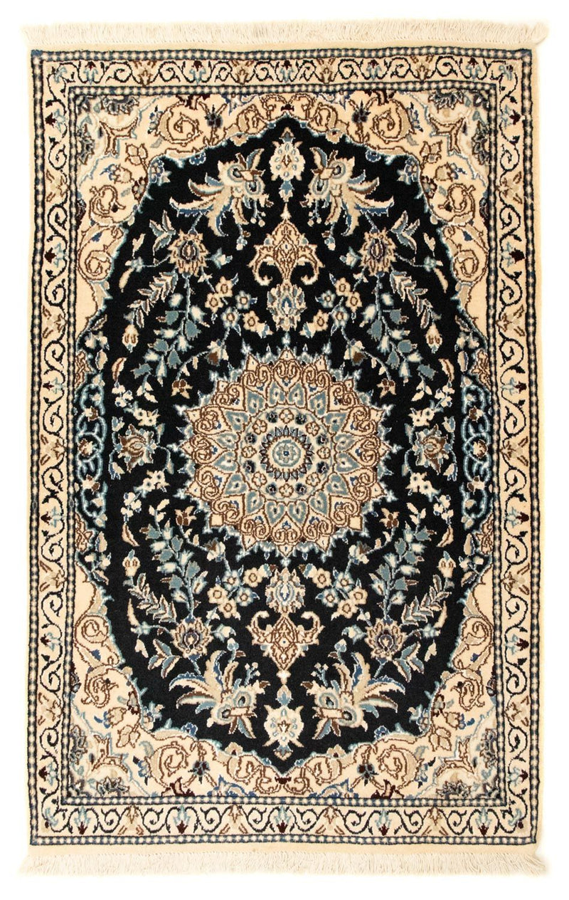 Persisk tæppe - Nain - Royal - 133 x 83 cm - mørkeblå