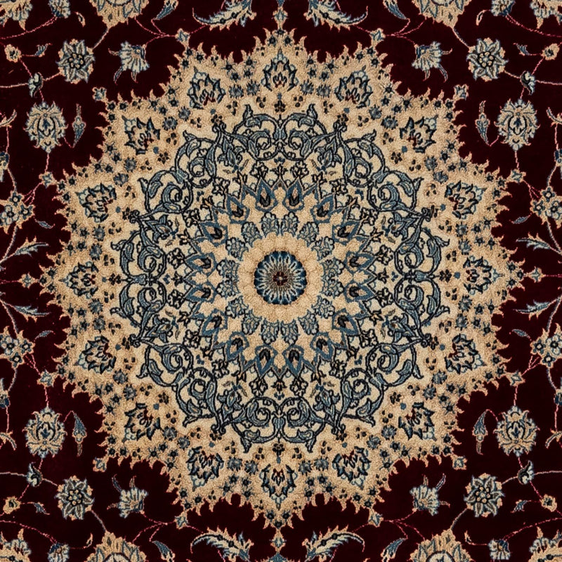 Persisk tæppe - Nain - Royal - 342 x 250 cm - mørkerød
