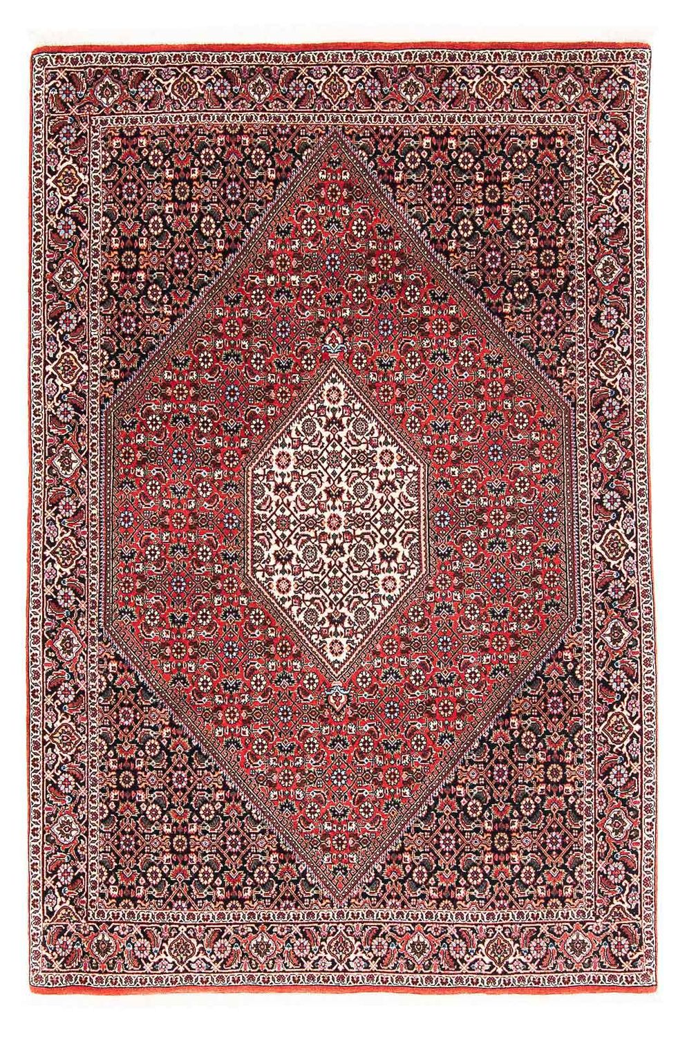 Persisk tæppe - Bijar - 176 x 110 cm - lysrød