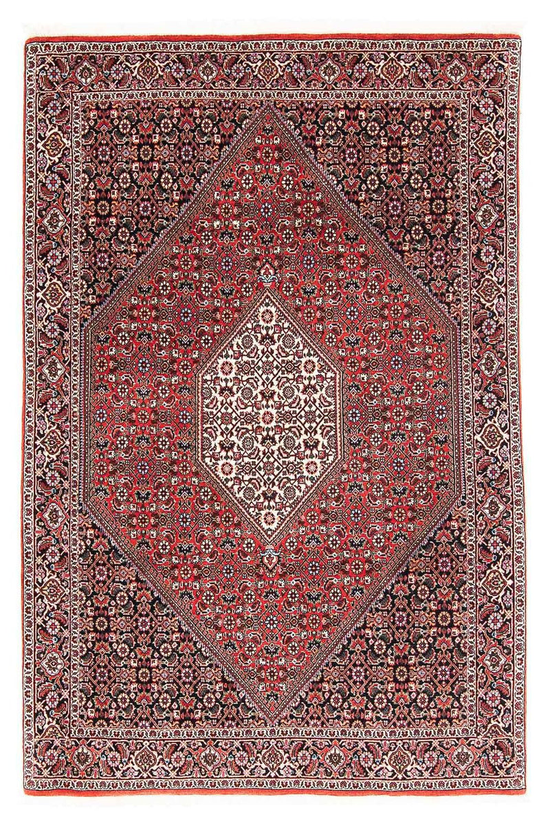 Persisk tæppe - Bijar - 176 x 110 cm - lysrød