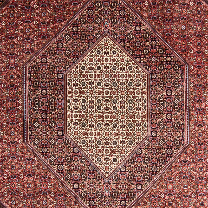 Persisk tæppe - Bijar - 358 x 255 cm - lysrød
